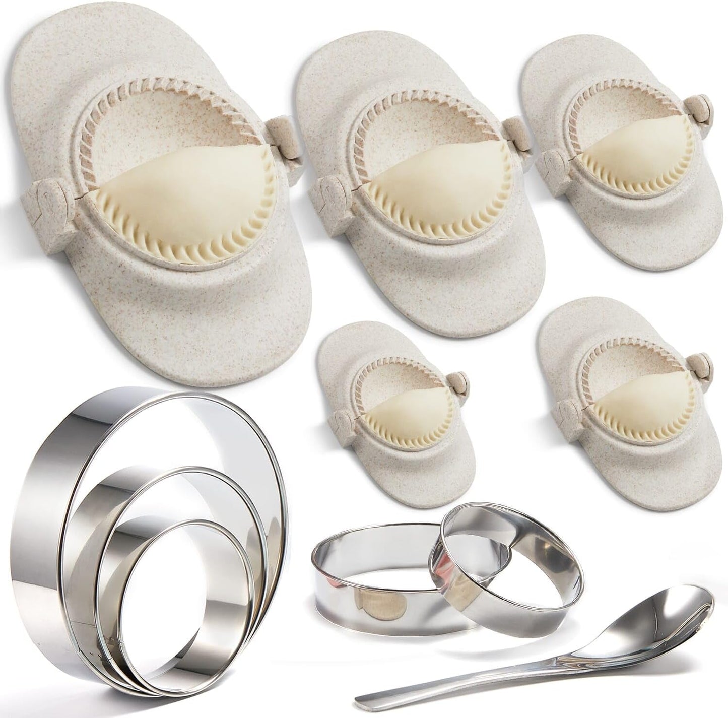 MUMSUNG 6 Empanada Maker Press - Effortlessly Make Delicious Dumplings!