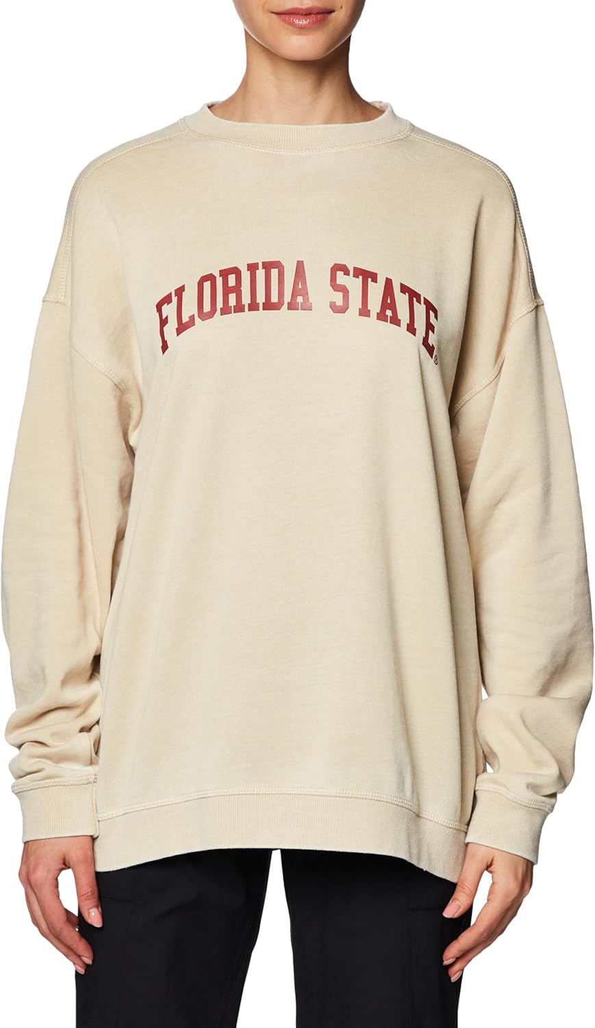 Chicka-D NCAA Womens Burnout Fleece Pullover for Comfort