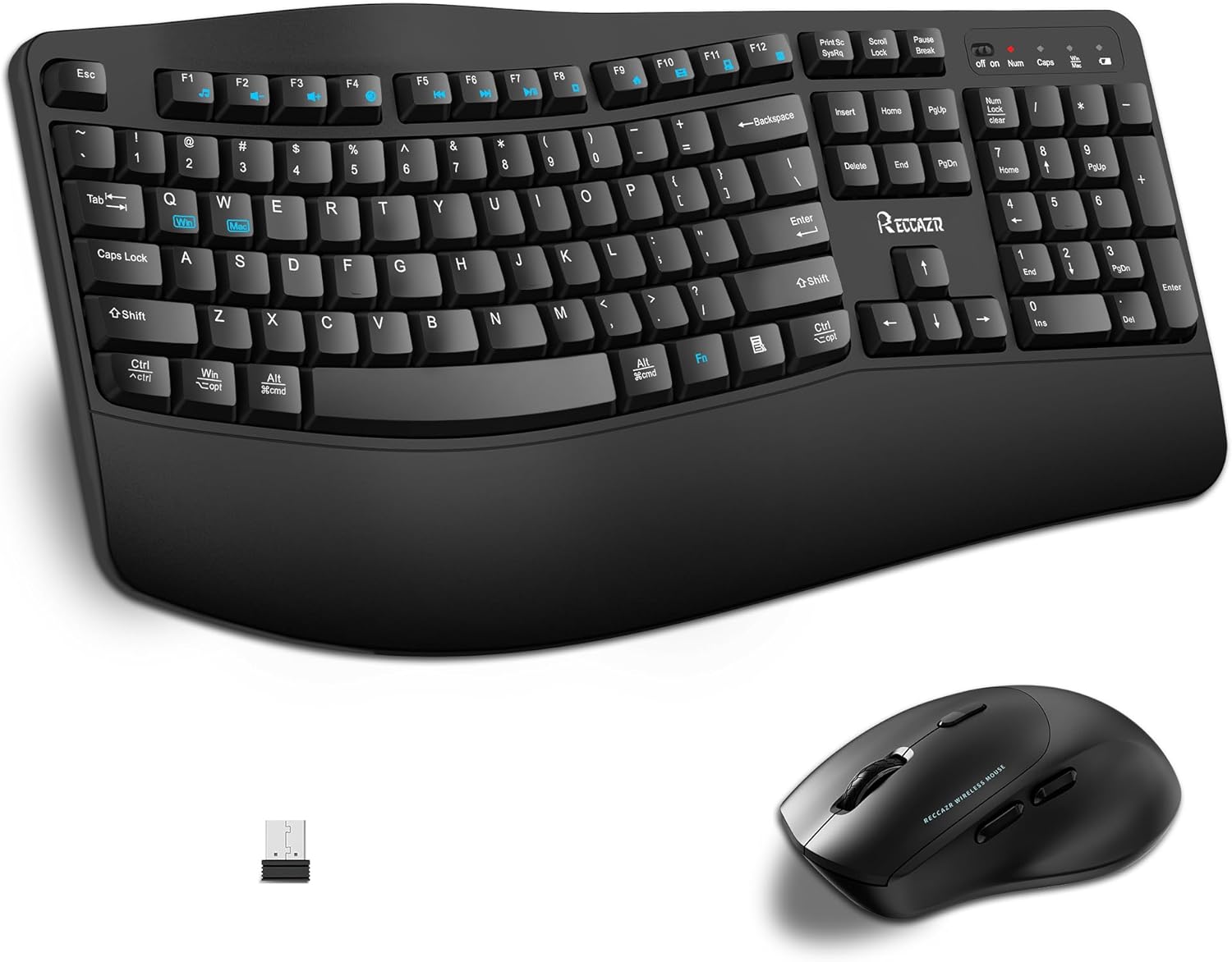 Wireless Keyboard and Mouse Combo for Ergonomic Comfort
