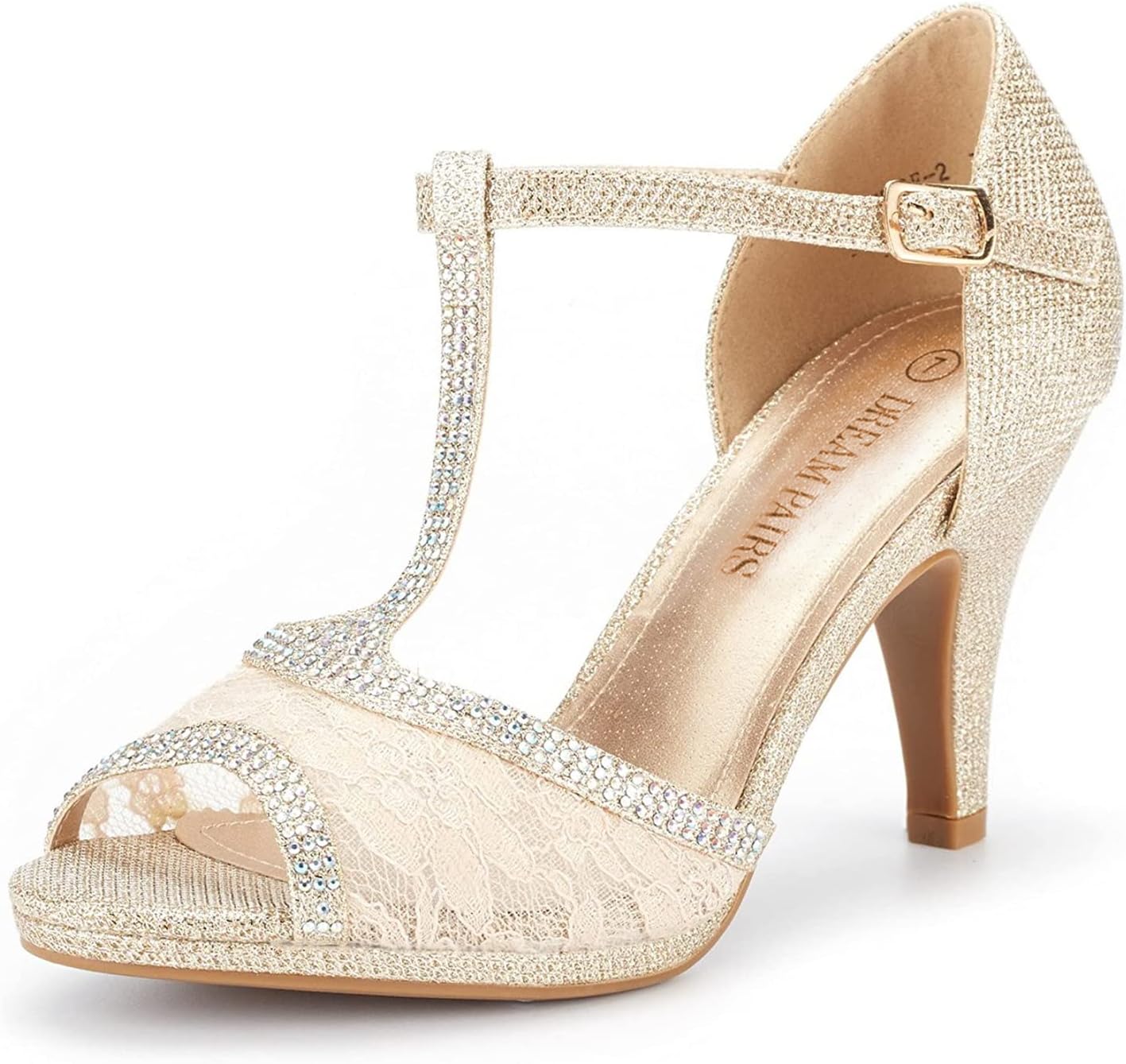 DREAM PAIRS Women's Fashion Stilettos Open Toe Pump Heel Sandals