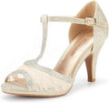 Women's Amore Lace Up Stilettos Open Toe Pump Heels - Elegant Y2K Look