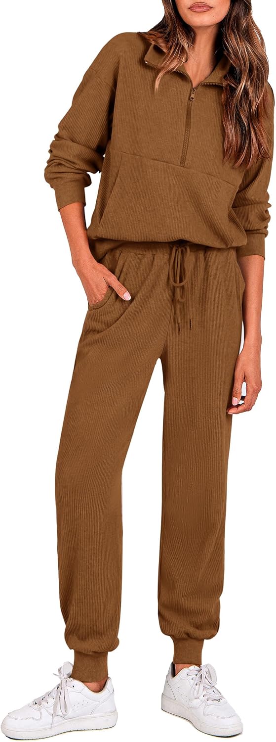 PRETTYGARDEN Women's Fall 2 Piece Lounge Sets for Cozy Style