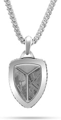 Meteorite Necklace for Men Premium Mens Dog Tag Pendant - Everyday