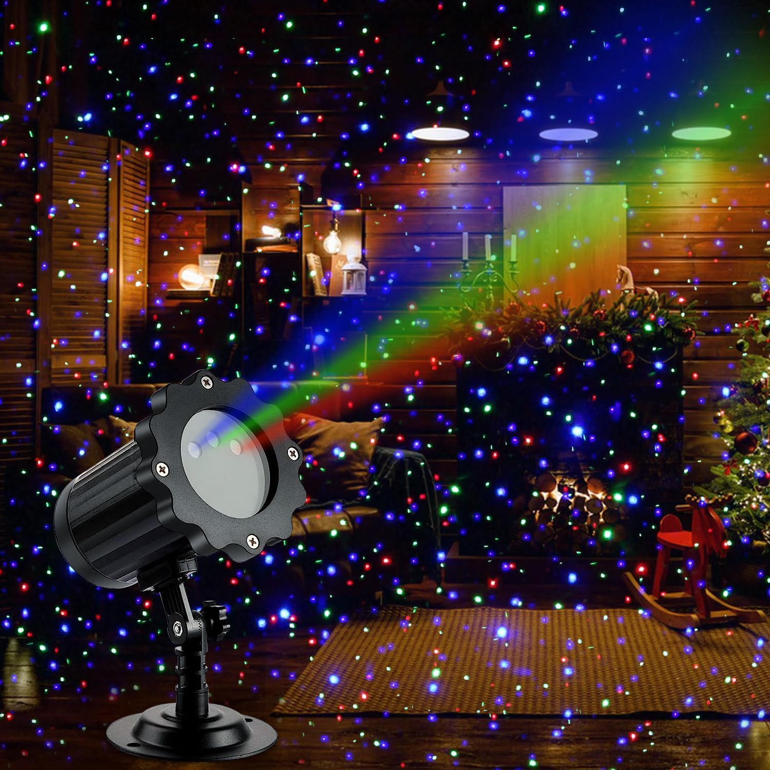 JACKYLED Christmas Projector Lights Outdoor for Festive Decor