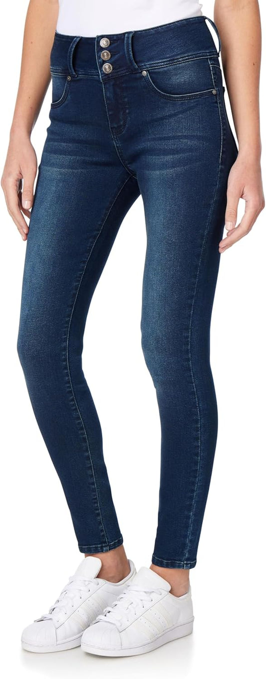 WallFlower Women's Sassy Skinny High-Rise Jeans for Every Body