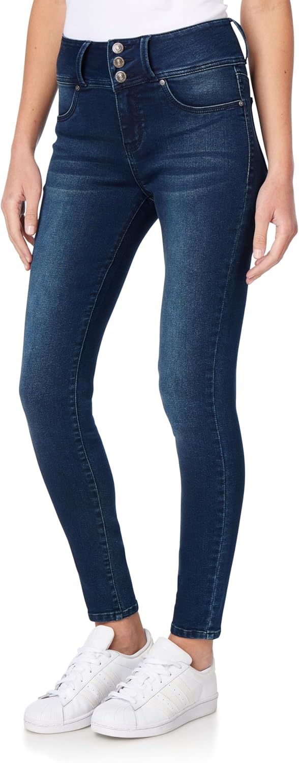 WallFlower Women's Sassy Skinny High-Rise Jeans for Every Body