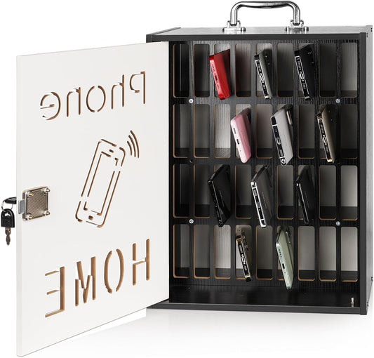 Cell Phone Holder Classroom 36 Slots Wooden Storage Cabinet