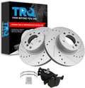 TRQ Front Ceramic Brake Pad & Rotor Kit for 1997-2000 BMW 540i