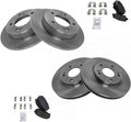 TRQ Brake Pad & Rotor Kit for 2014-2016 Kia Soul A)