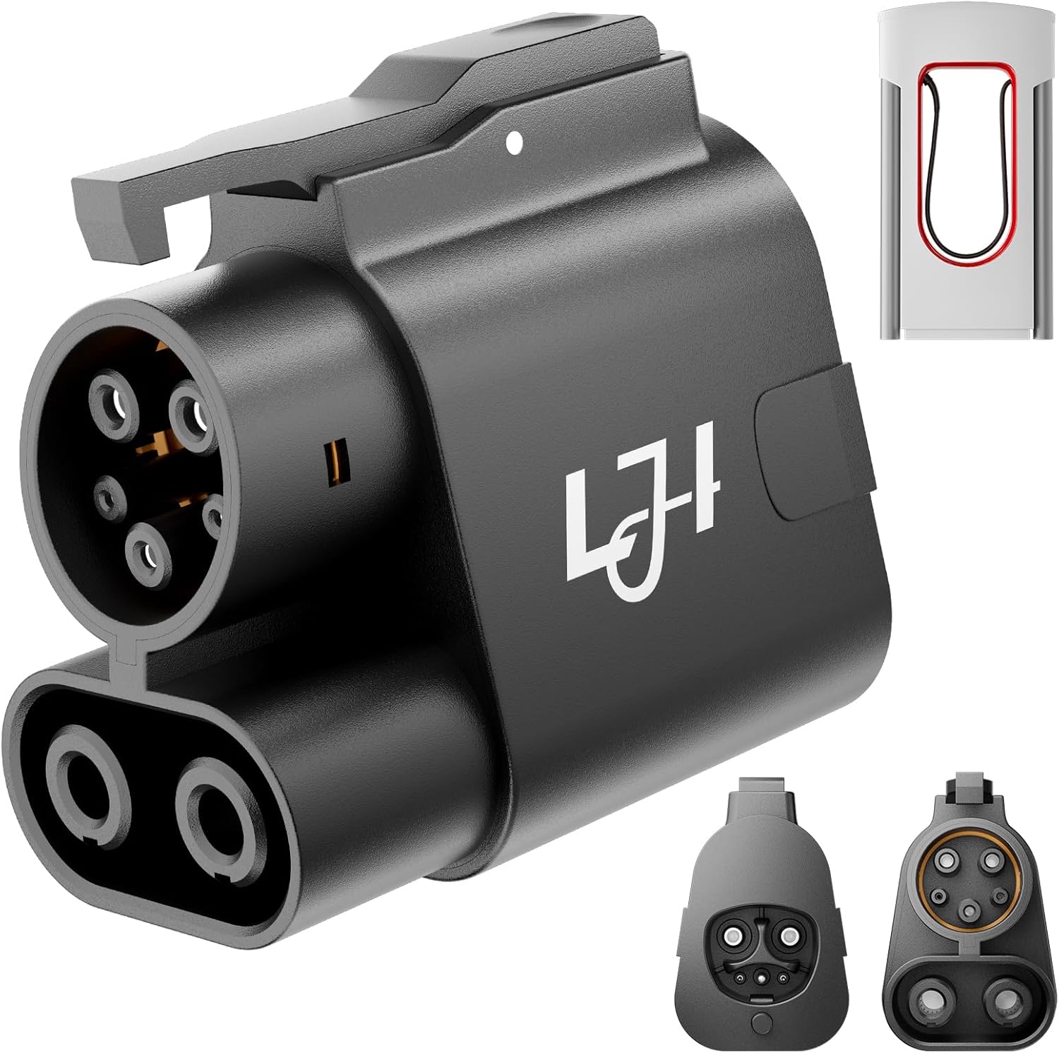 LJH NACS to CCS1 Adapter for Fast Charging Tesla Superchargers
