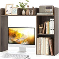 Tangkula Desktop Bookshelf Countertop Hutch - Space-Saving Desk