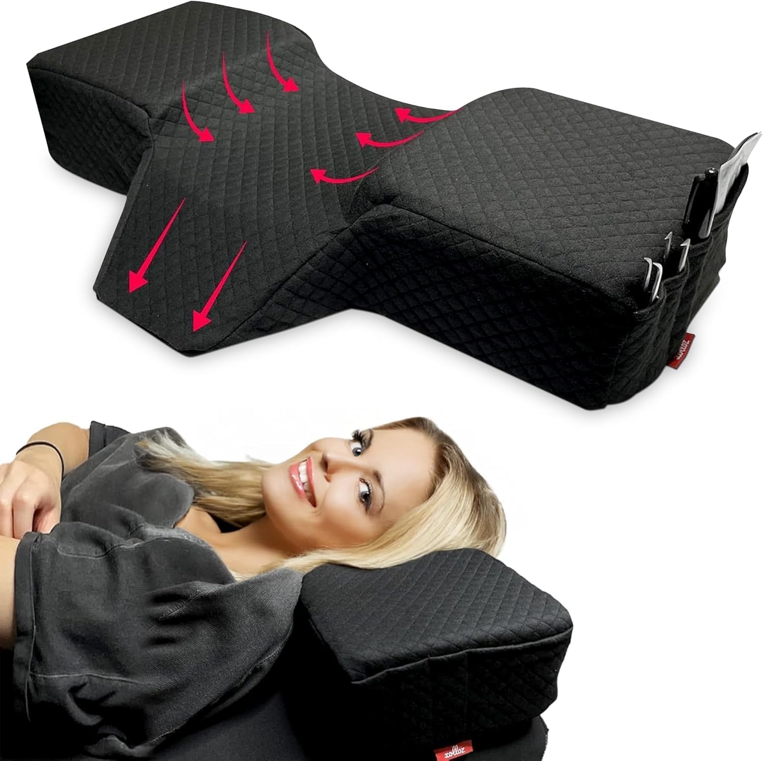 Lash Pillow for Eyelash Extensions - Ergonomic Memory Foam Design