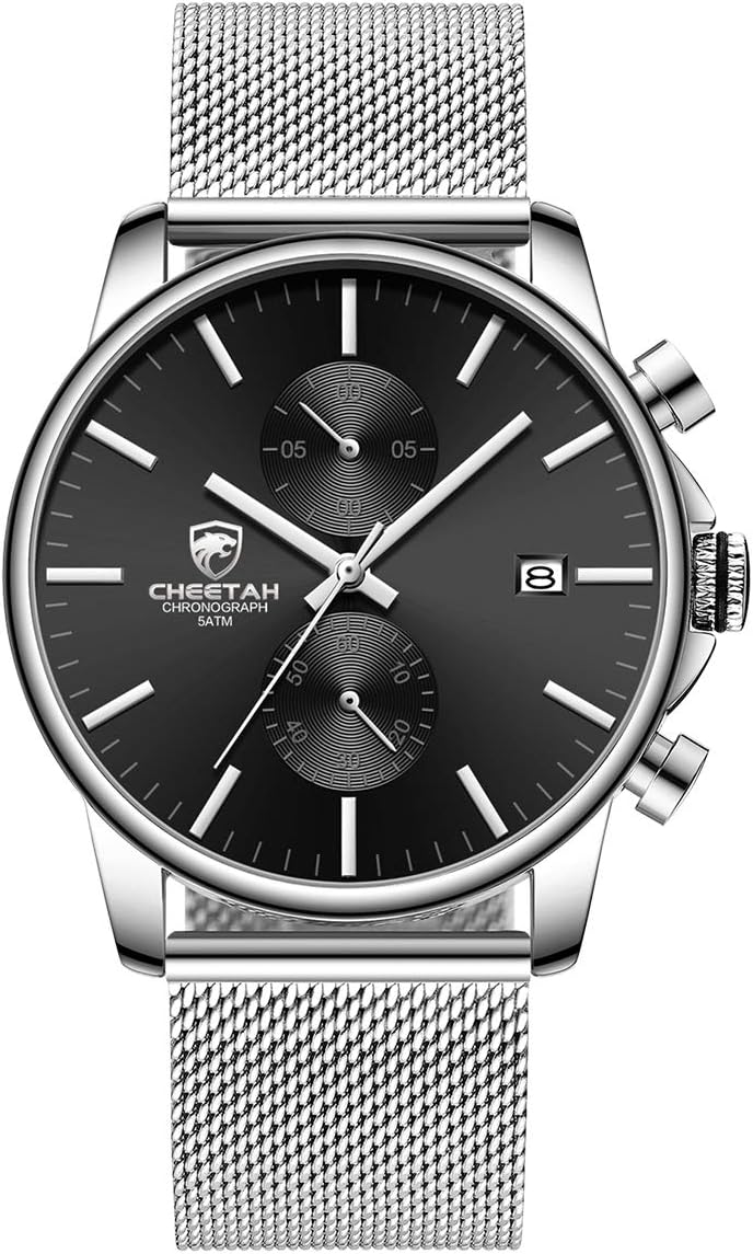 Sleek Waterproof Chronograph Watch for Men