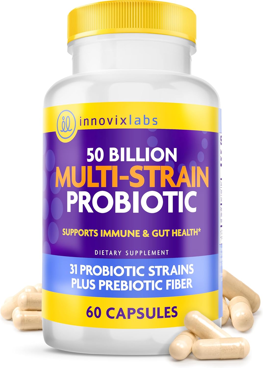 InnovixLabs Multi Strain Probiotics for Gut Health and Immunity