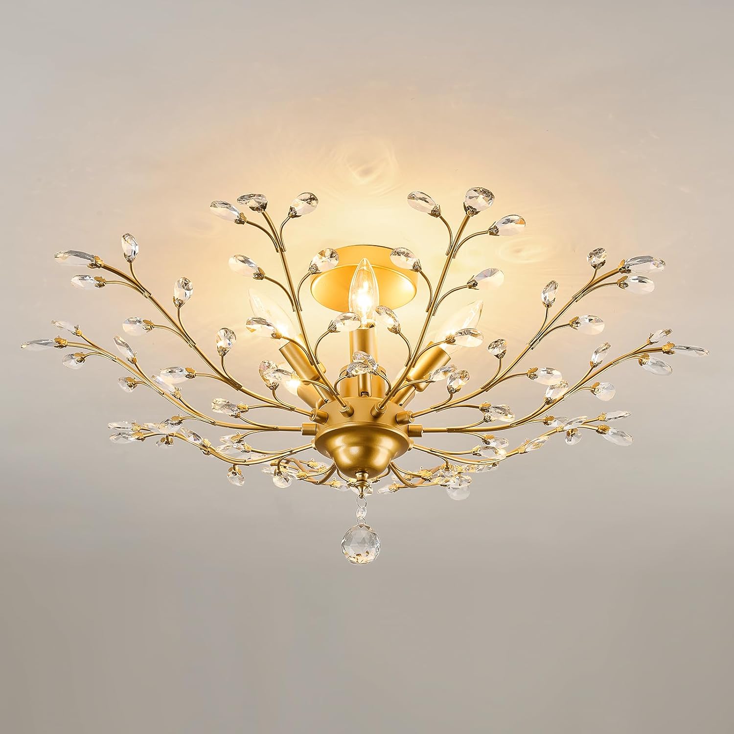 Vintage Crystal Chandelier for Elegant Home Decor and Lighting
