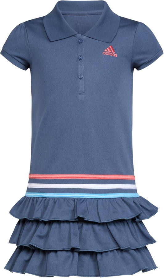 adidas Girls Short Sleeve Active Polo Ruffle Dress Review