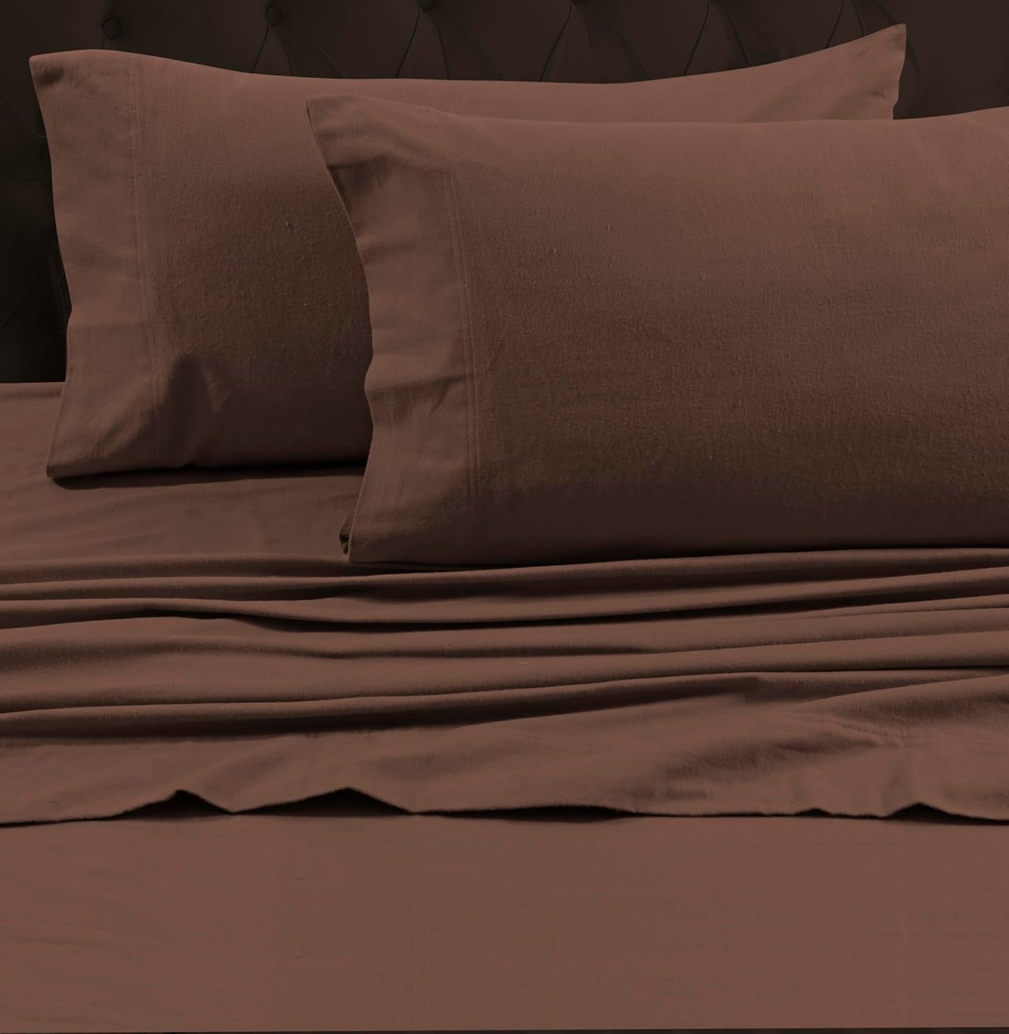 Luxury Solid Flannel Extra Deep Pocket Fitted Sheet for Queen