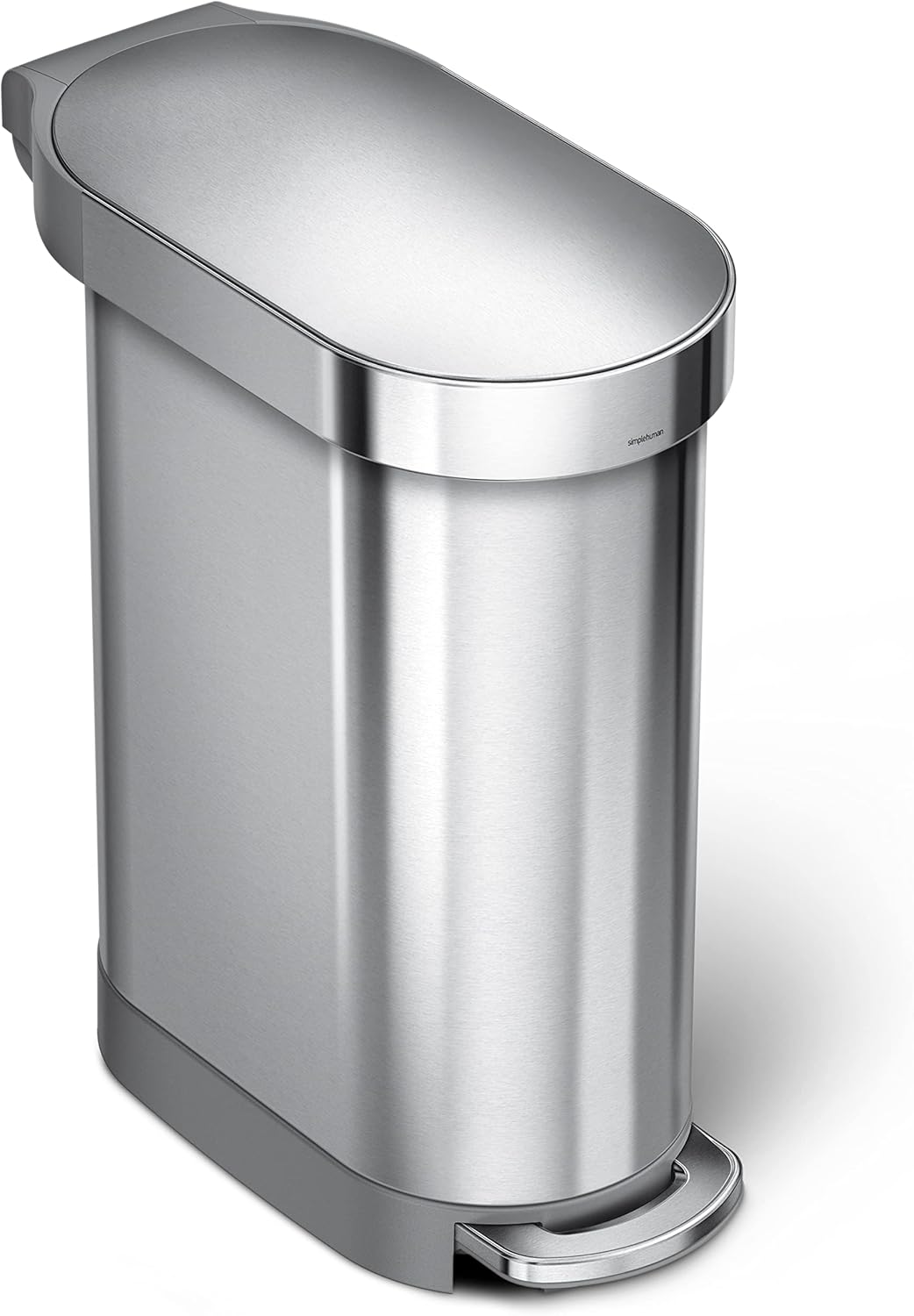 simplehuman 45 Liter Slim Hands-Free Kitchen Step Trash Can