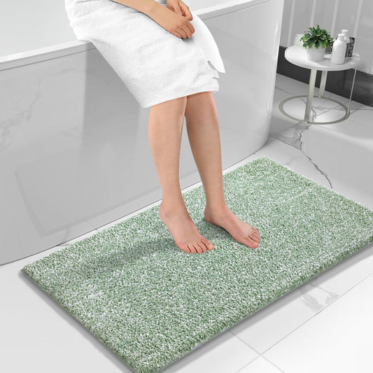 Yimobra Long Bathroom Rug Non Slip Washable Soft Microfiber