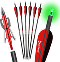 DEEPOWER 20 in Crossbow Bolts 6 Pack with Broadheads - Hunting Ready 8