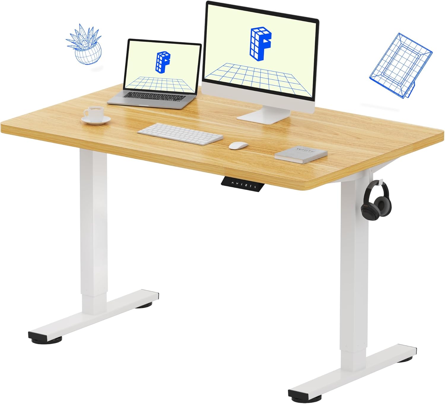 FLEXISPOT EN1 Electric Height Adjustable Standing Desk for Home Office