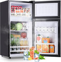 2.4 Cu.ft Mini Fridge with Double Doors - Compact Personal Fridge