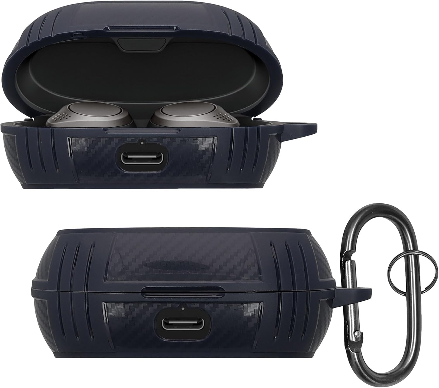 Protective Dark Blue Case for Jabra Elite 7 - Anti-Scratch Design