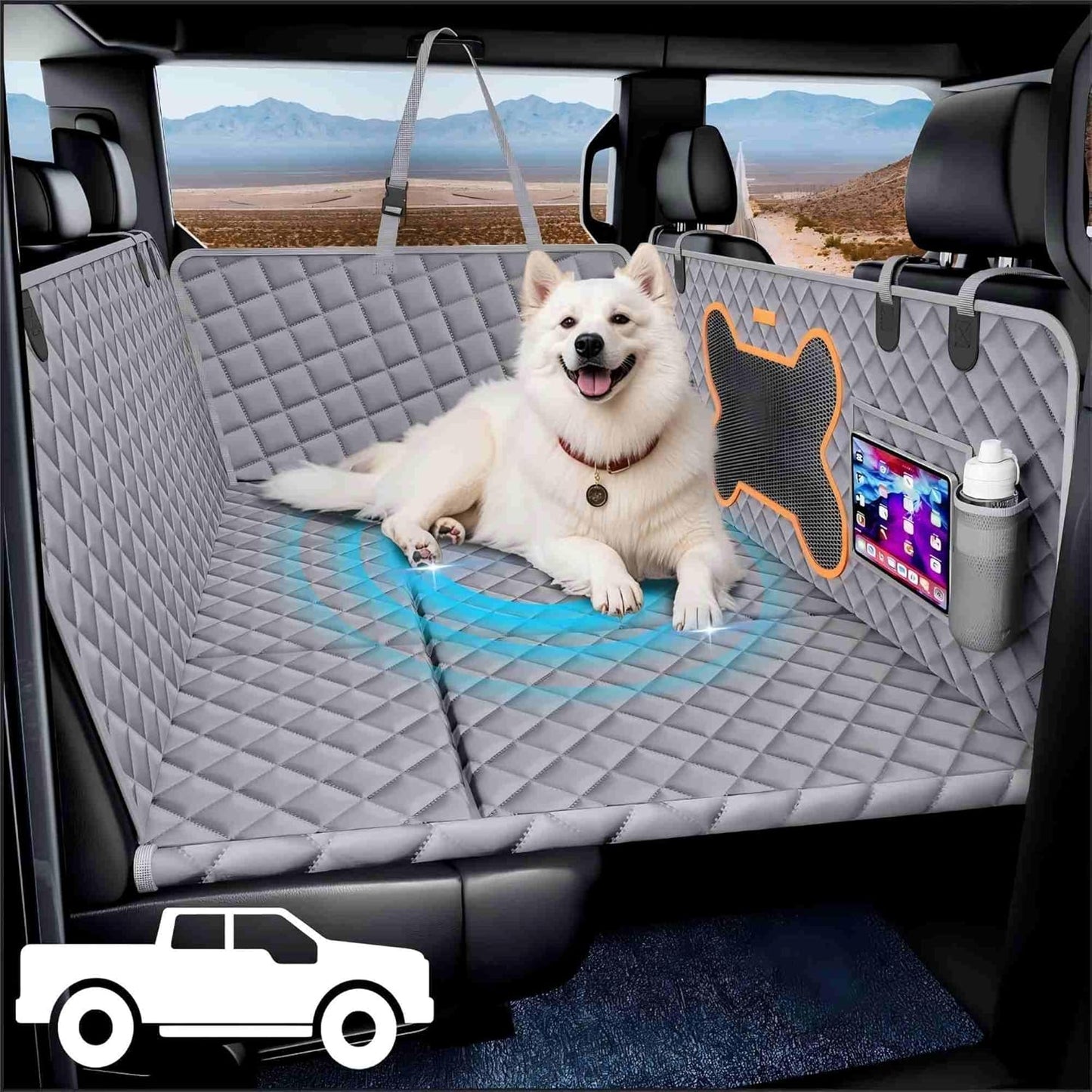 Dog Seat Cover for Trucks - Ultimate Back Seat Extender for Pets