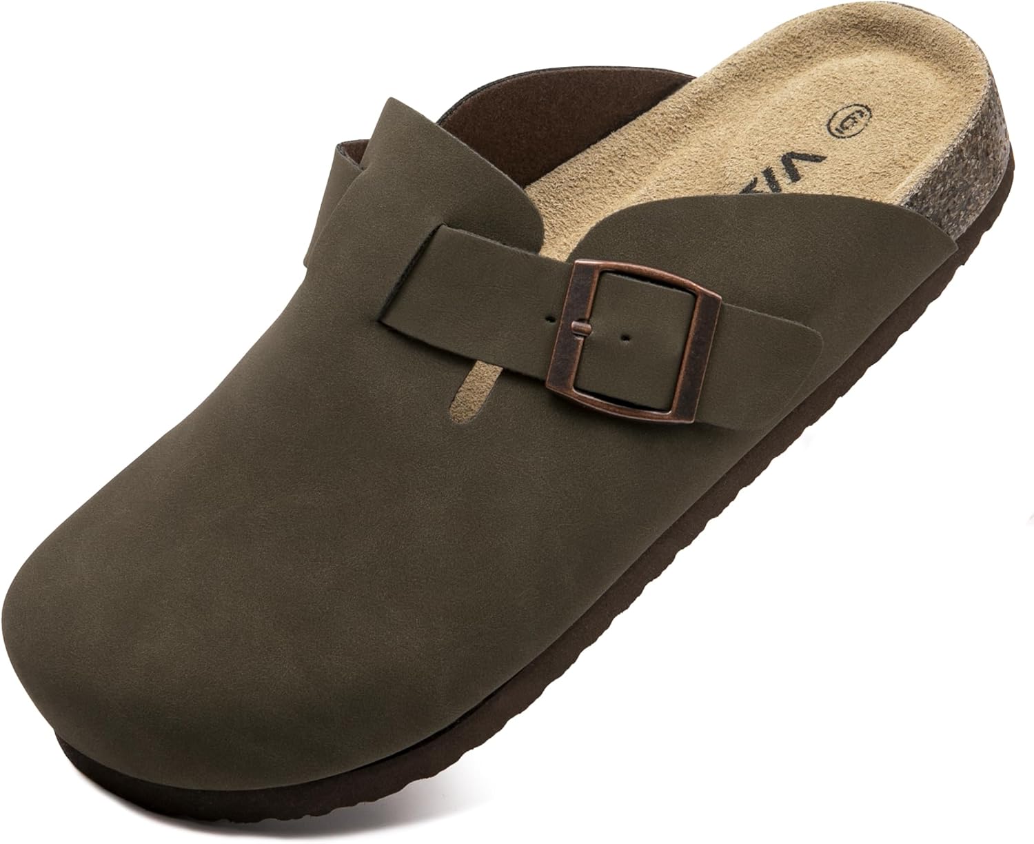Suede Clogs with Cork Footbed for Ultimate Comfort and Style