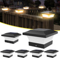 Solar Post Cap Lights for 4x4 Posts - Bright Warm White 6 Pack