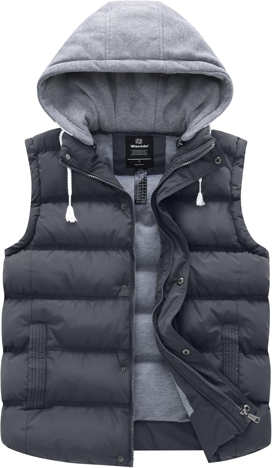 Wantdo Women's Quilted Puffer Vest - Warm Winter Coat with Hood