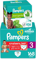 Pampers Pull On Cruisers 360 Fit Disposable Baby Diapers Size 3 - One