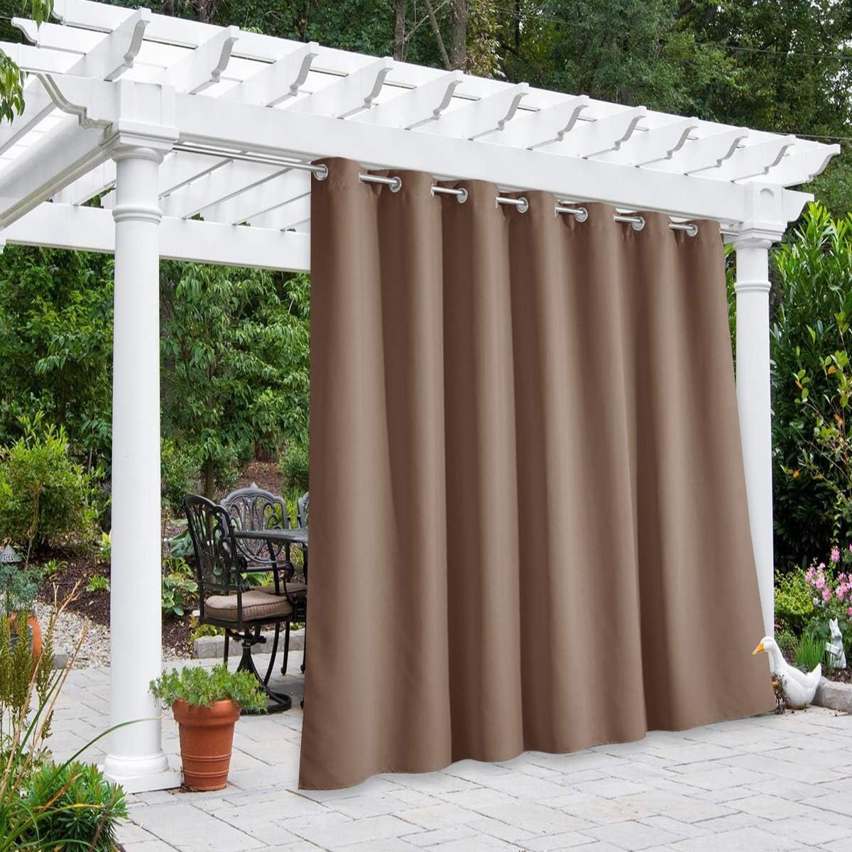 NICETOWN Outdoor Curtain Panel for Patio Waterproof and Insulated
