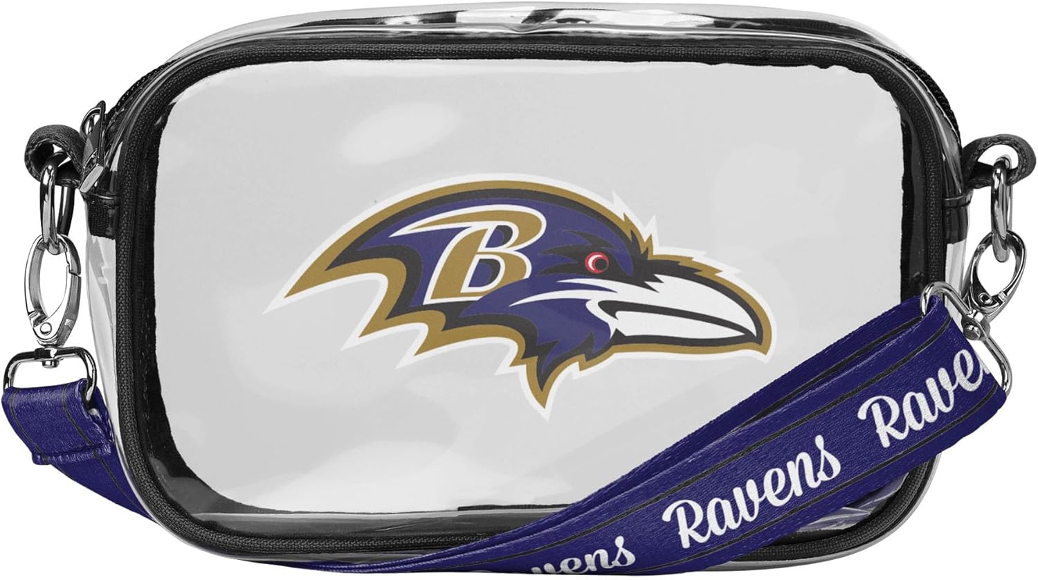 FOCO NFL Womens Team Logo Stripe Clear Crossbody Bag Review