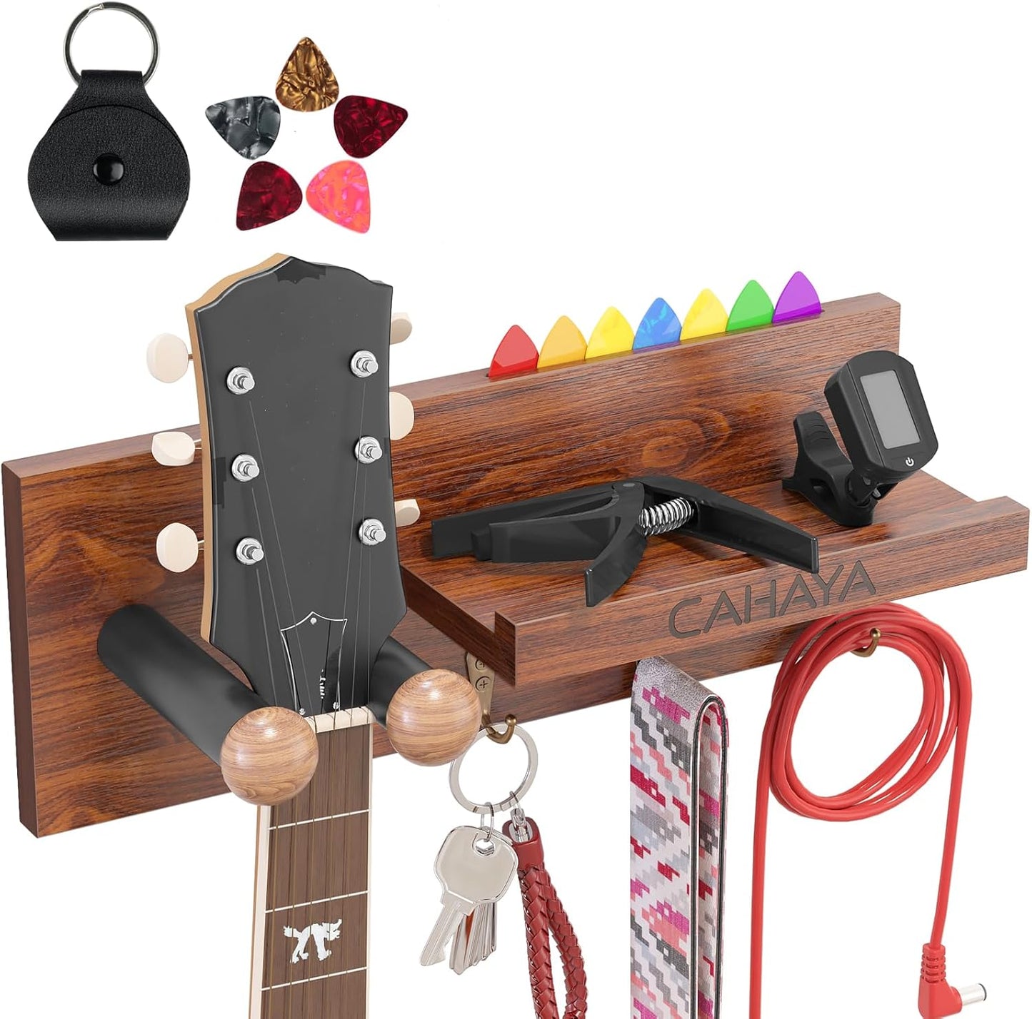 Space-Saving Guitar Wall Hanger by CAHAYA