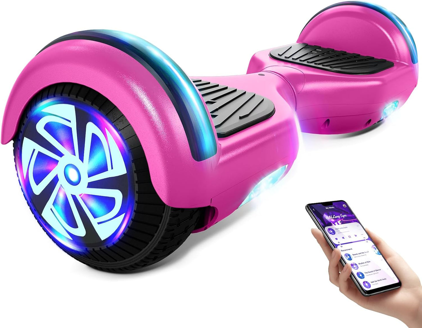Bluetooth Scooter with Colorful LED Lights for All Ages Fun