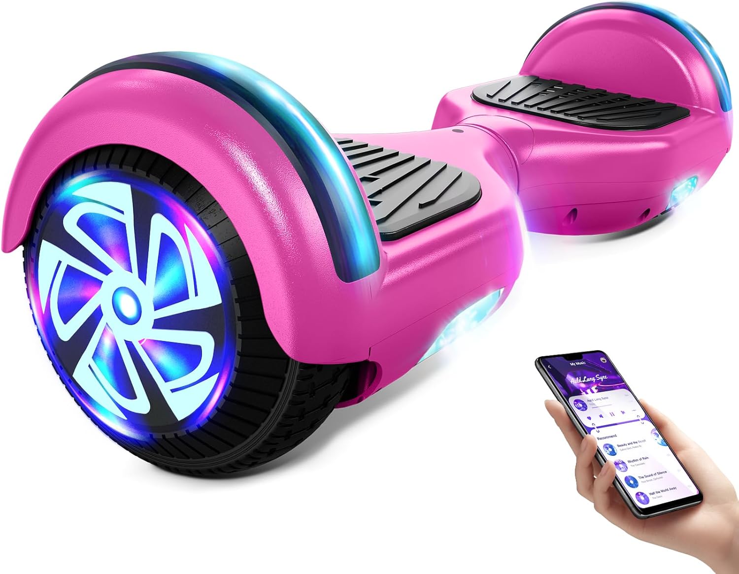 Bluetooth Scooter with Colorful LED Lights for All Ages Fun
