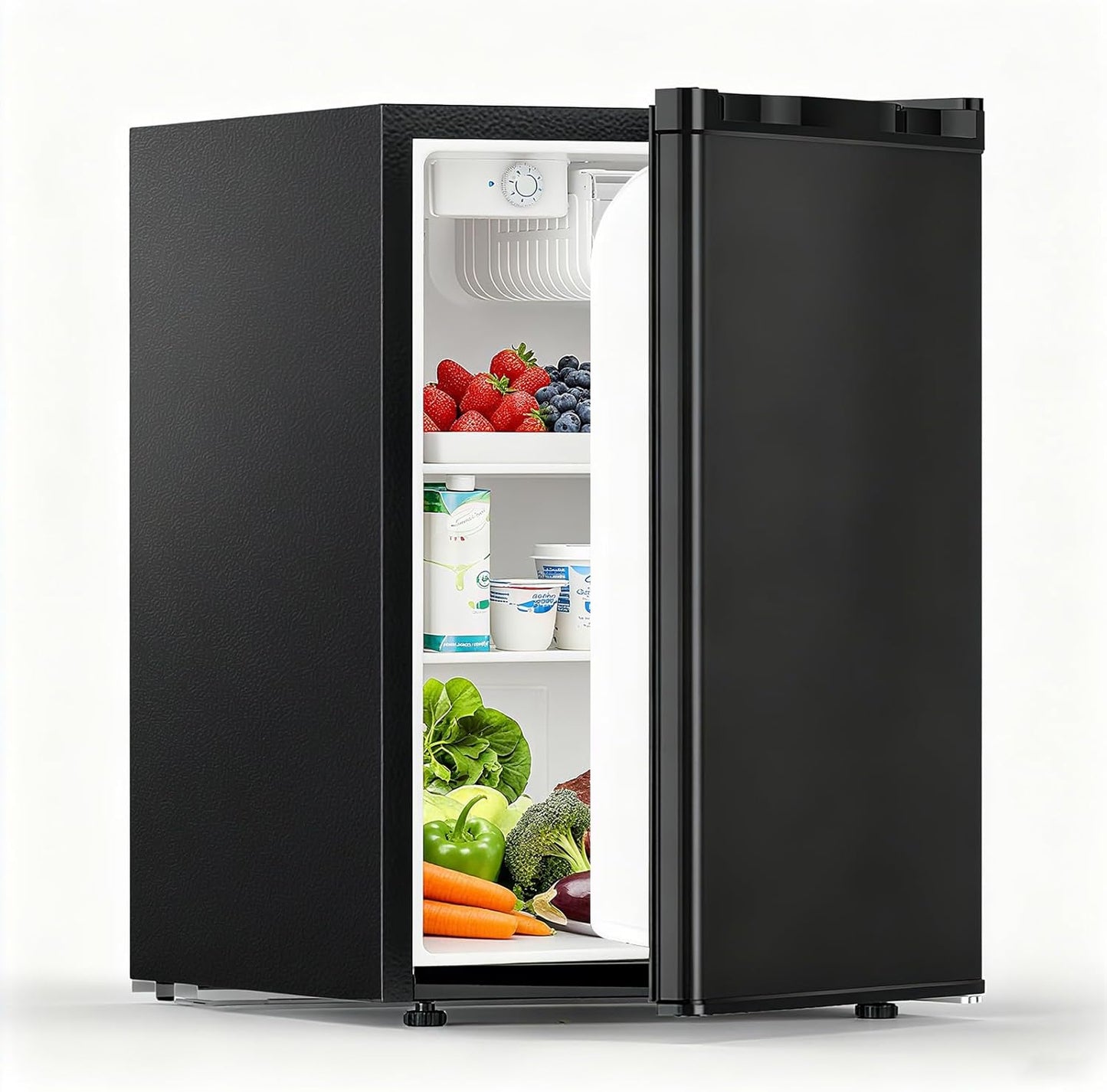 COWSAR 2.6 Cu.Ft Dorm Fridge with Freezer for Small Spaces