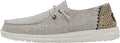 Hey Dude Womens Wendy Chambray Lace-Up Loafer - Lightweight