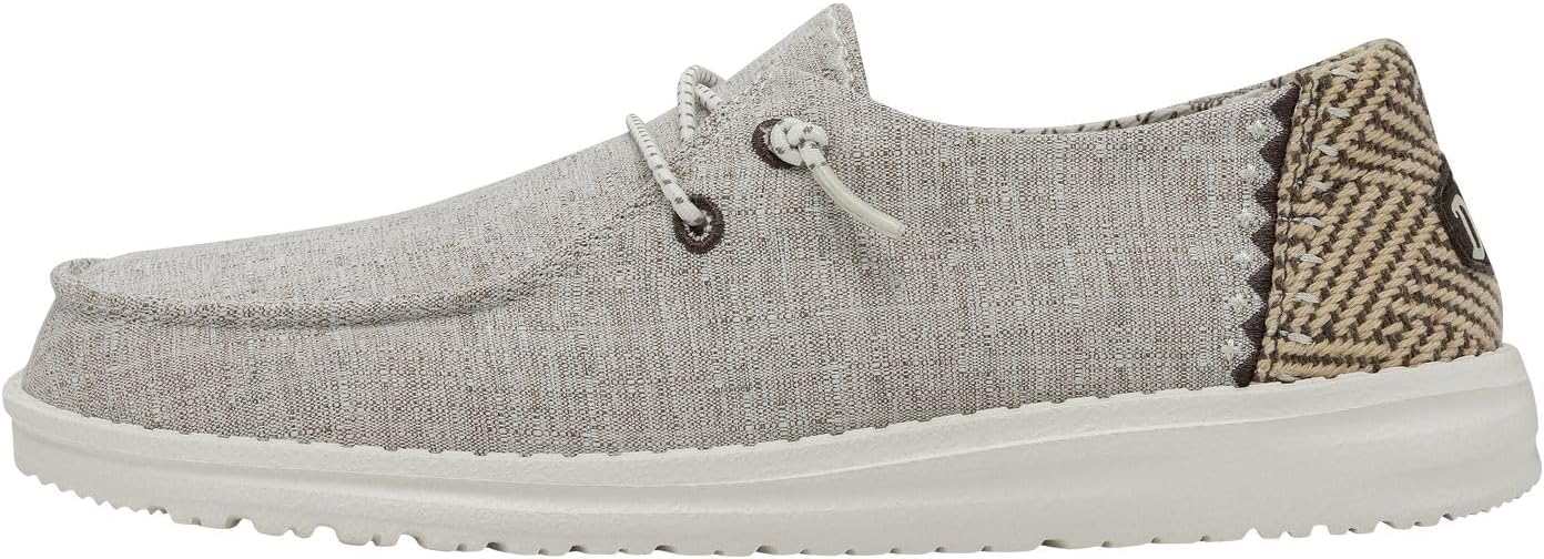 Hey Dude Women's Wendy Chambray Lace-Up Loafer for Comfort