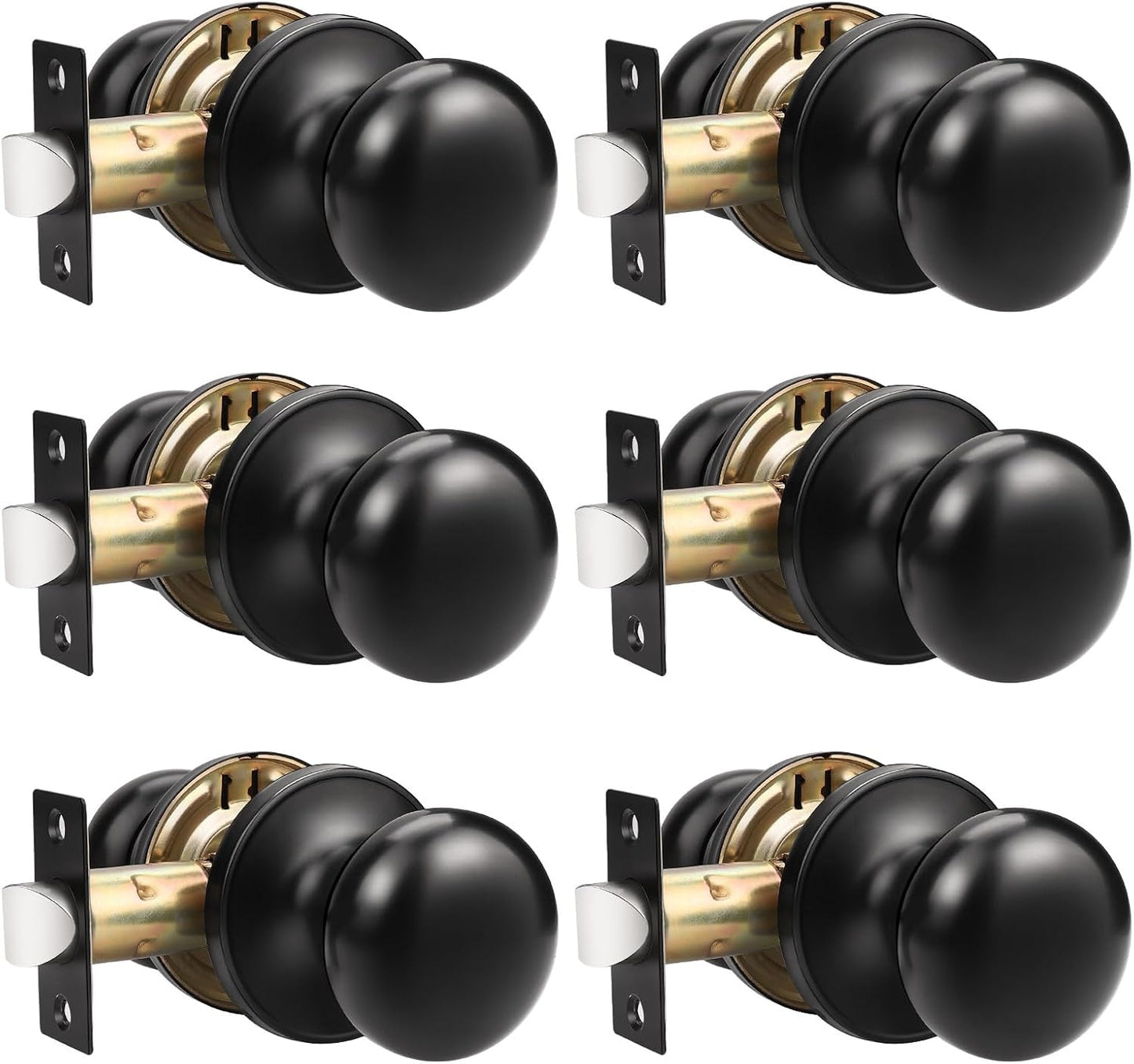 GOBEKOR Keyless Passage Door Knobs for Modern Interiors
