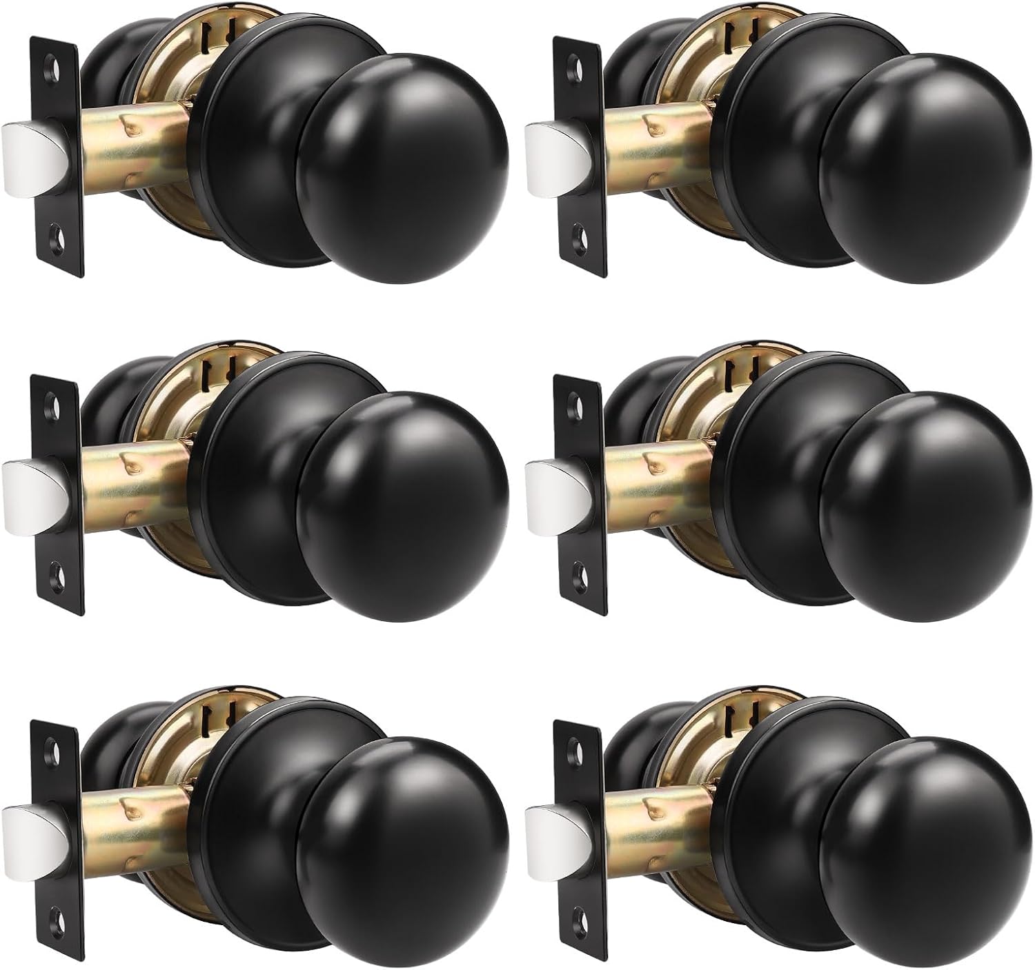 GOBEKOR Keyless Passage Door Knobs for Modern Interiors