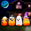 11.5ft Halloween Inflatable Candy Corn Yard Decoration - Lighted