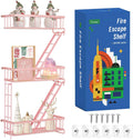Fire Escape Shelf - Pink Wall Decor Floating Shelves (3-Tier)