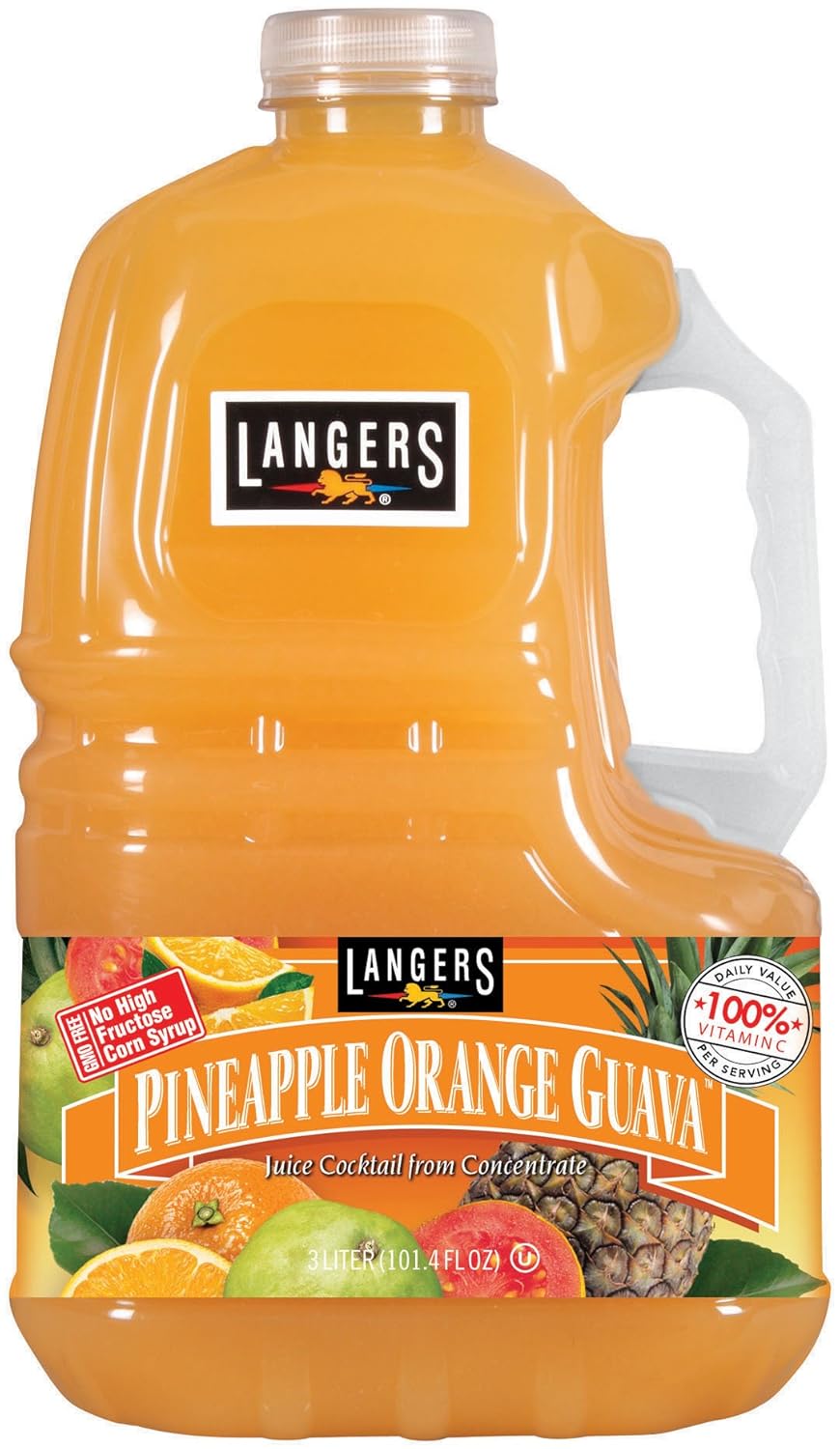 Langers Juice Cocktail Pineapple Orange Guava Refreshing Drink