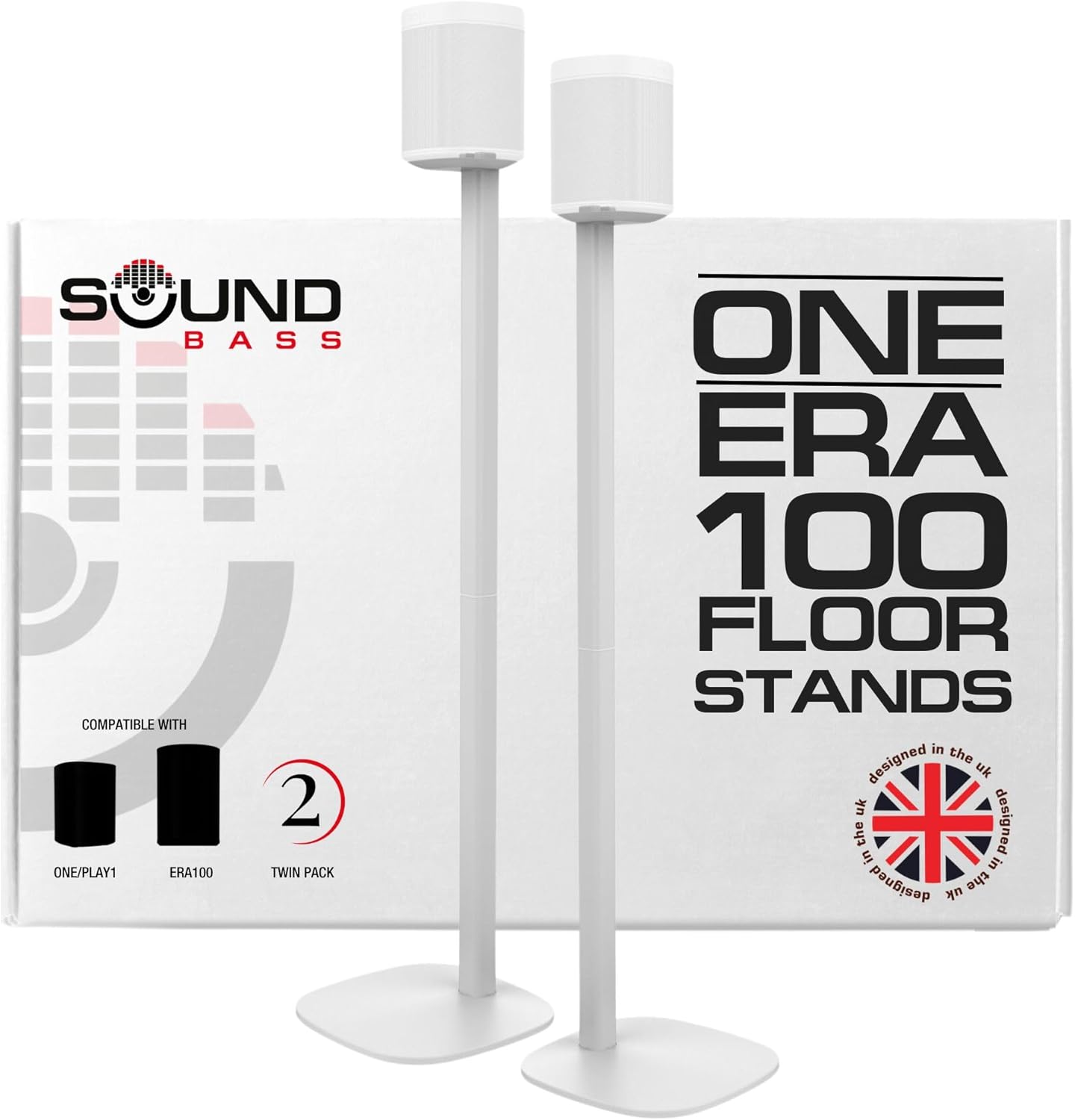 Sound Bass One Floor Stand Twin Pack for Sonos Speakers