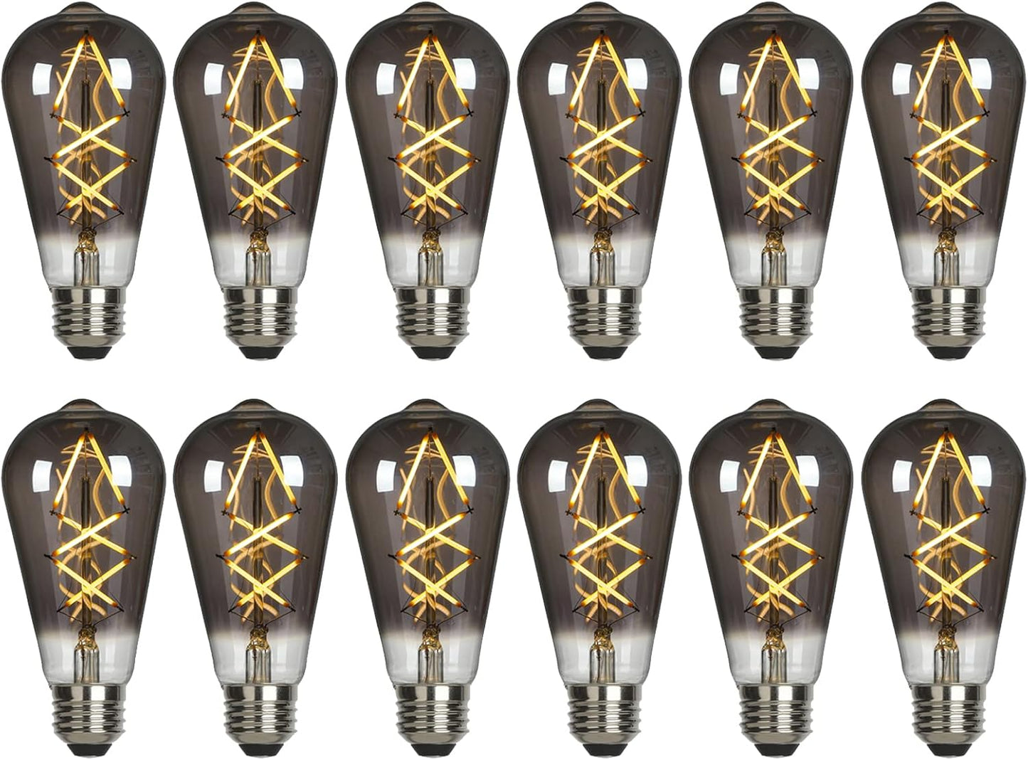OMED Smoke Grey Dimmable LED Edison Bulbs for Vintage Lighting
