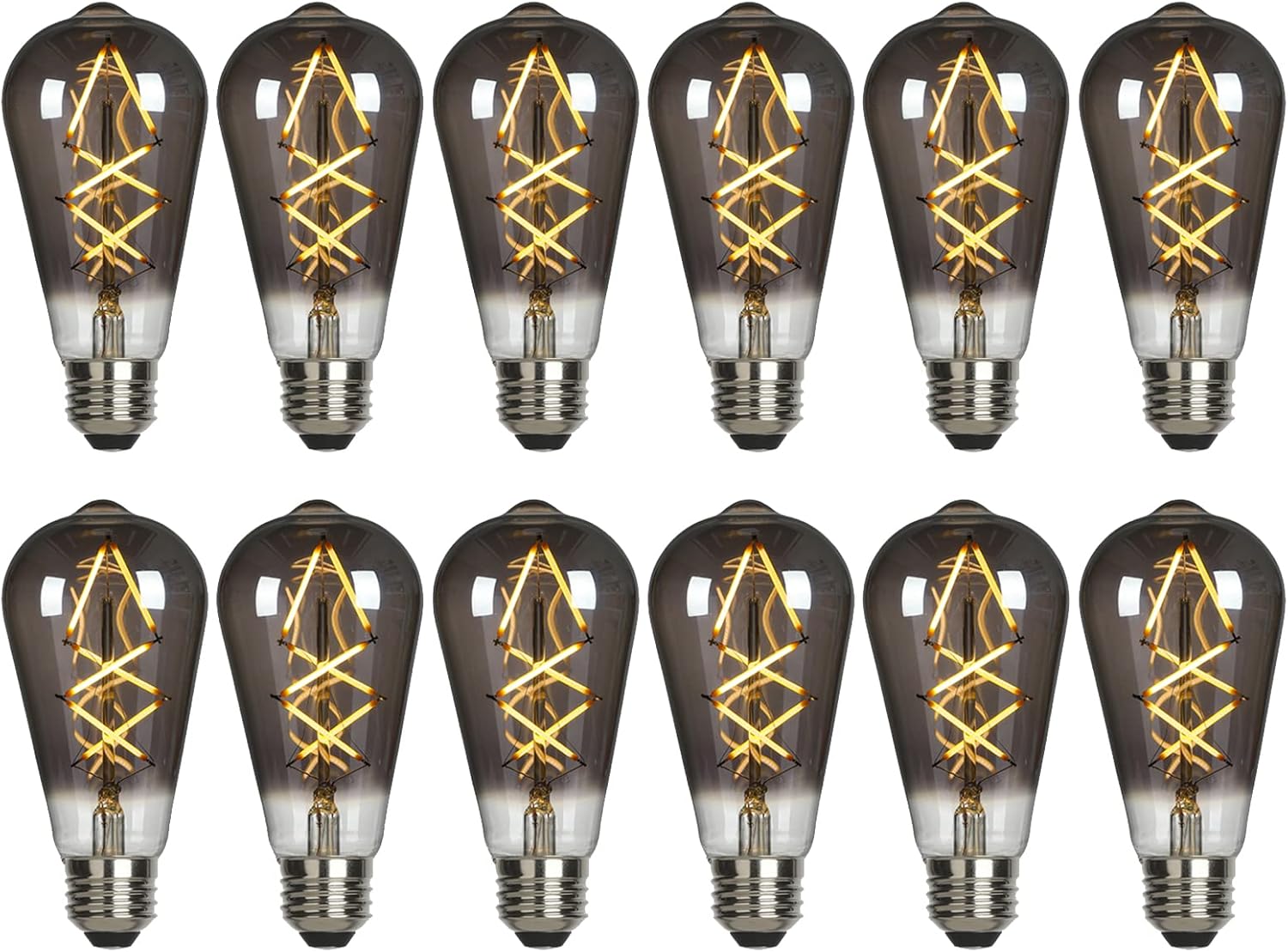 OMED Smoke Grey Dimmable LED Edison Bulbs for Vintage Lighting