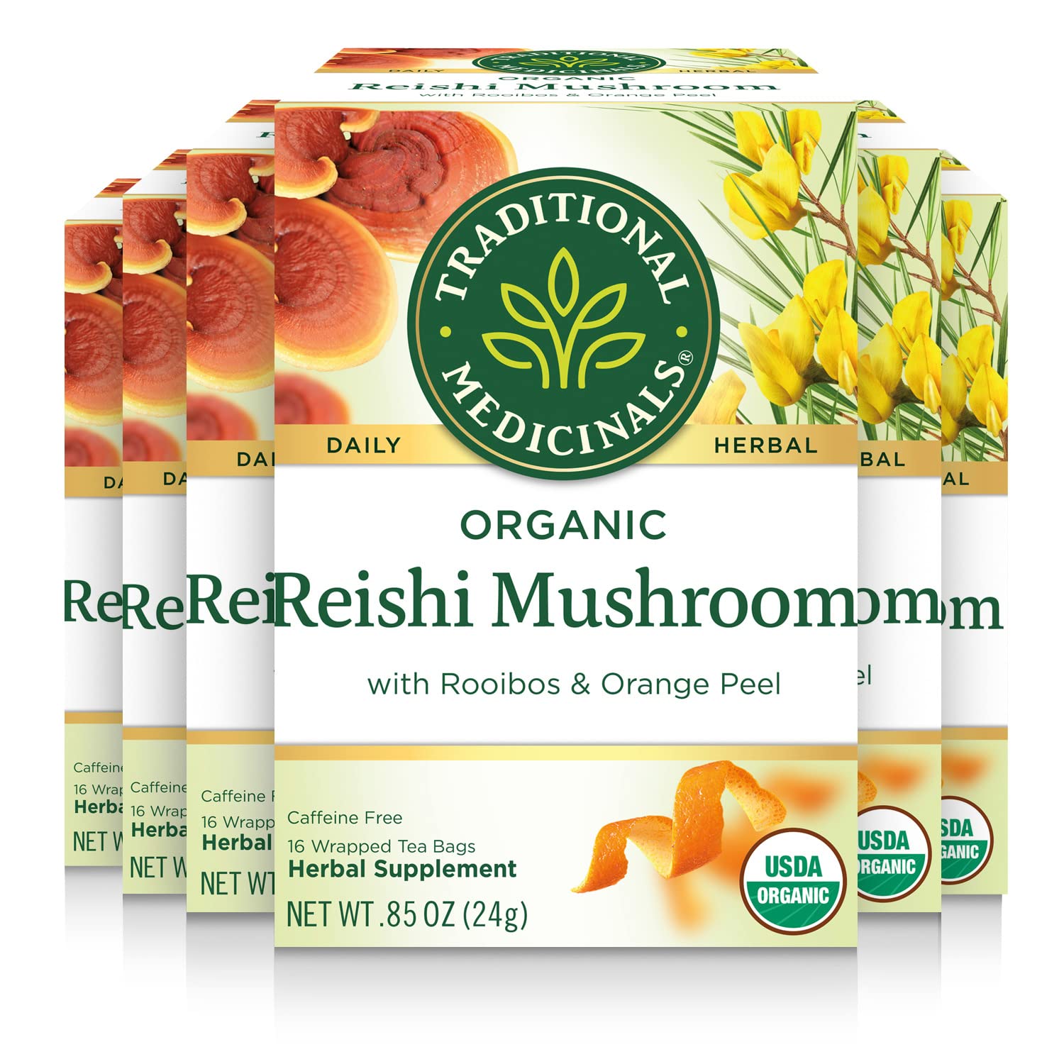 Organic Reishi Mushroom Tea for Immune Support - 96 Bags