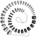 Nut and Bolt Thread Checker 45 Male/Female Thread Gauges - Fast ID